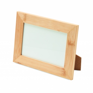 Logo trade promotional giveaway photo of: Bamboo photo frame